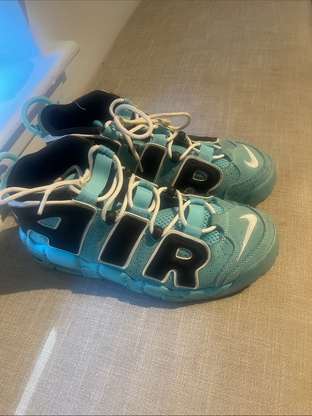 Nike Air Uptempo aqua blue